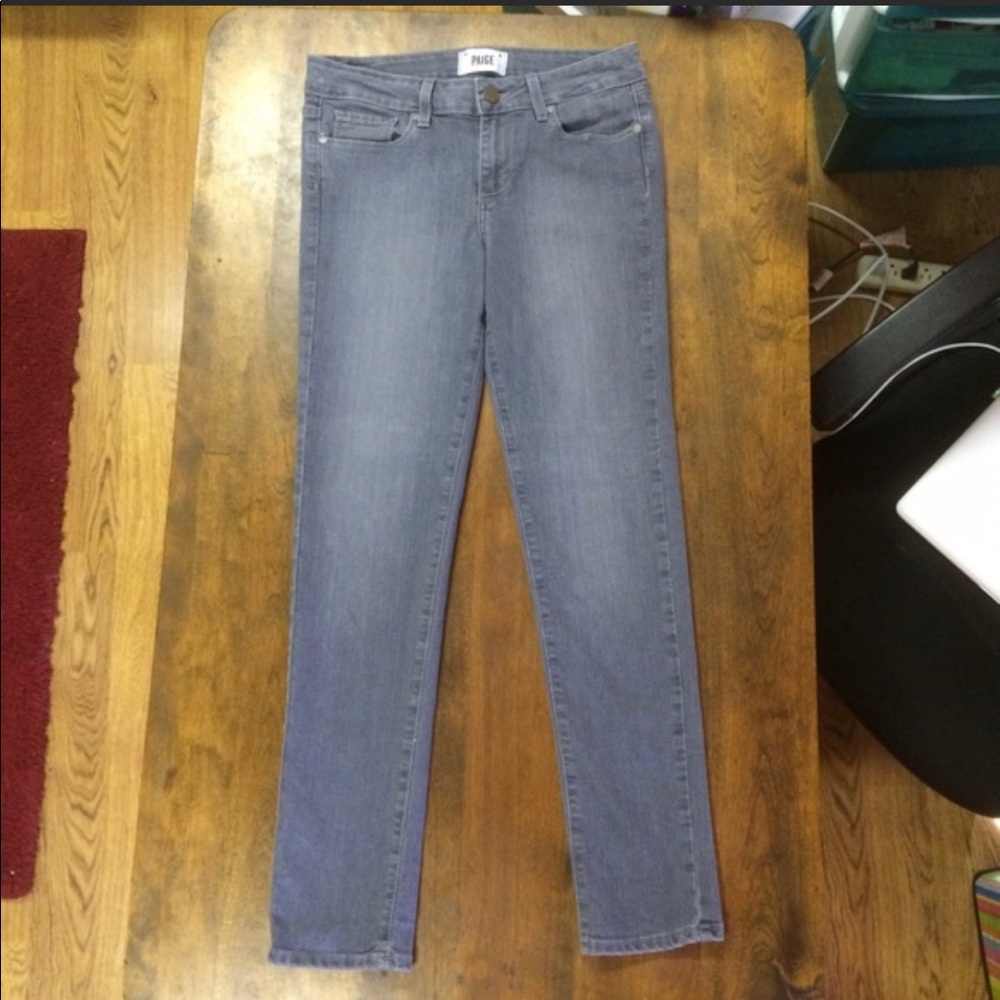 Gray Paige Denim Skinny Jeans